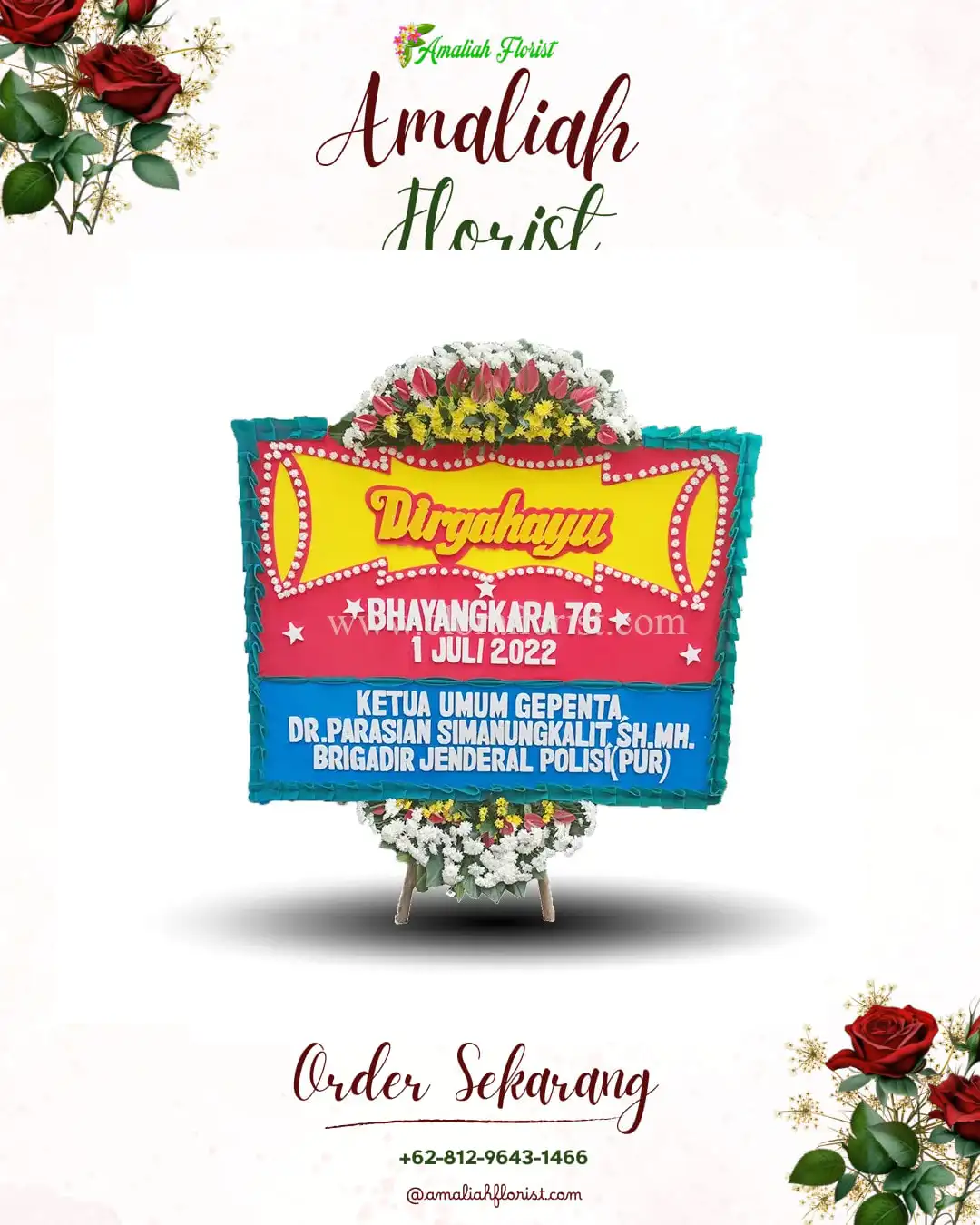 Papan Bunga HUT Ulang Tahun Blimbing